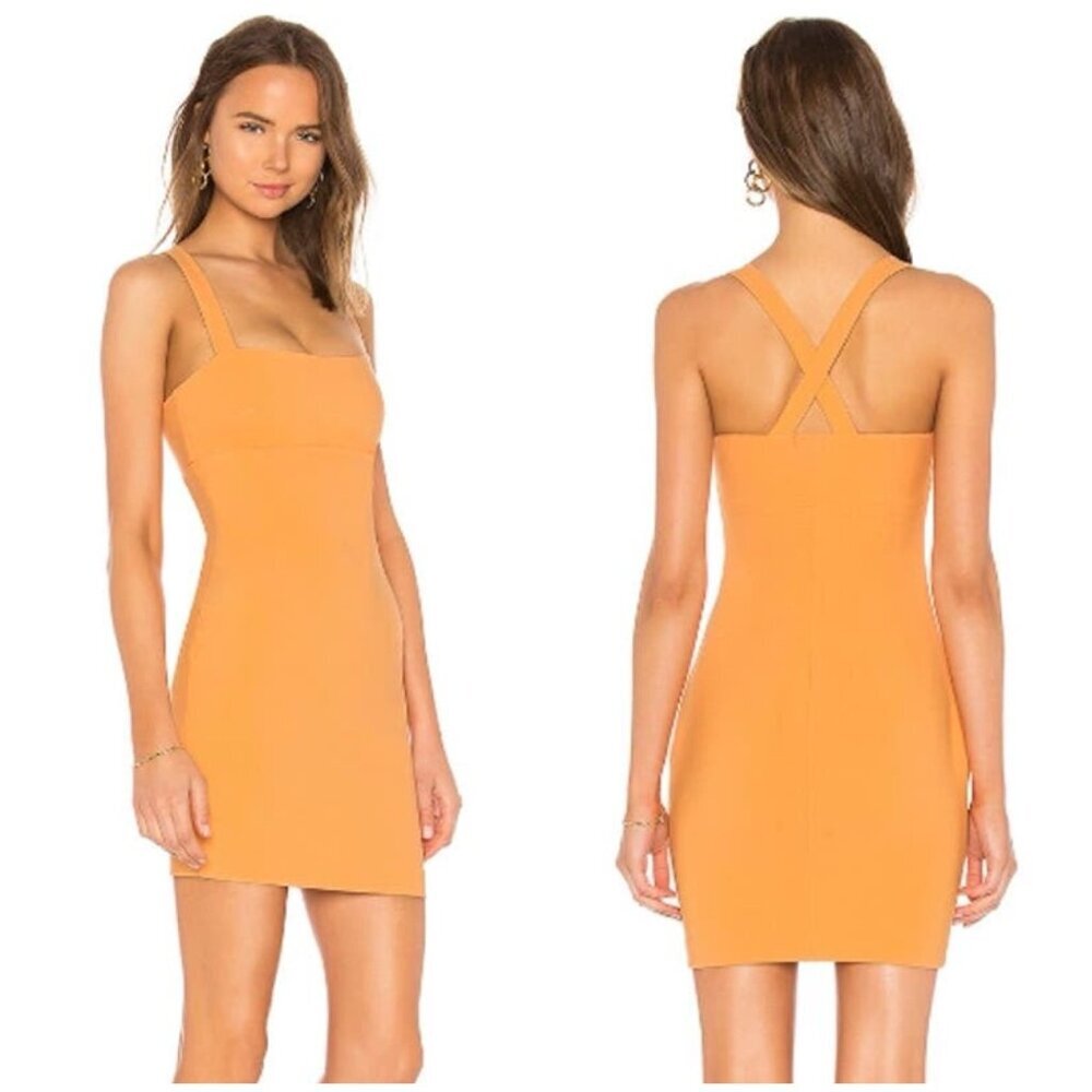 NWT Likely Nahla Bodycon Mini Dress Mandarin Sun $168 Womens 4 - Picture 4 of 12